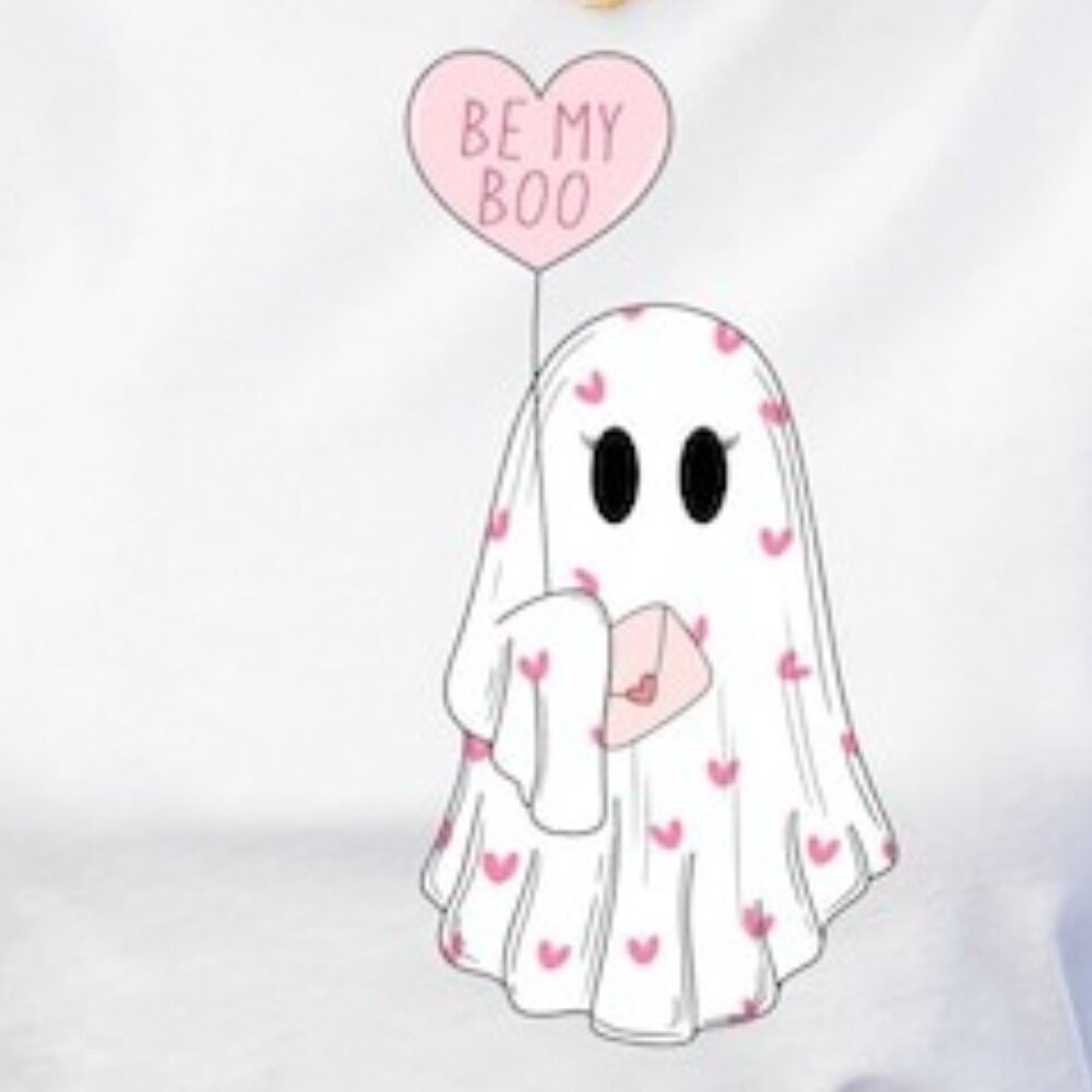 Be My Boo Shirt, Valentines Day Ghost Shirt, Valentines Day Shirt - Picture 2 of 3